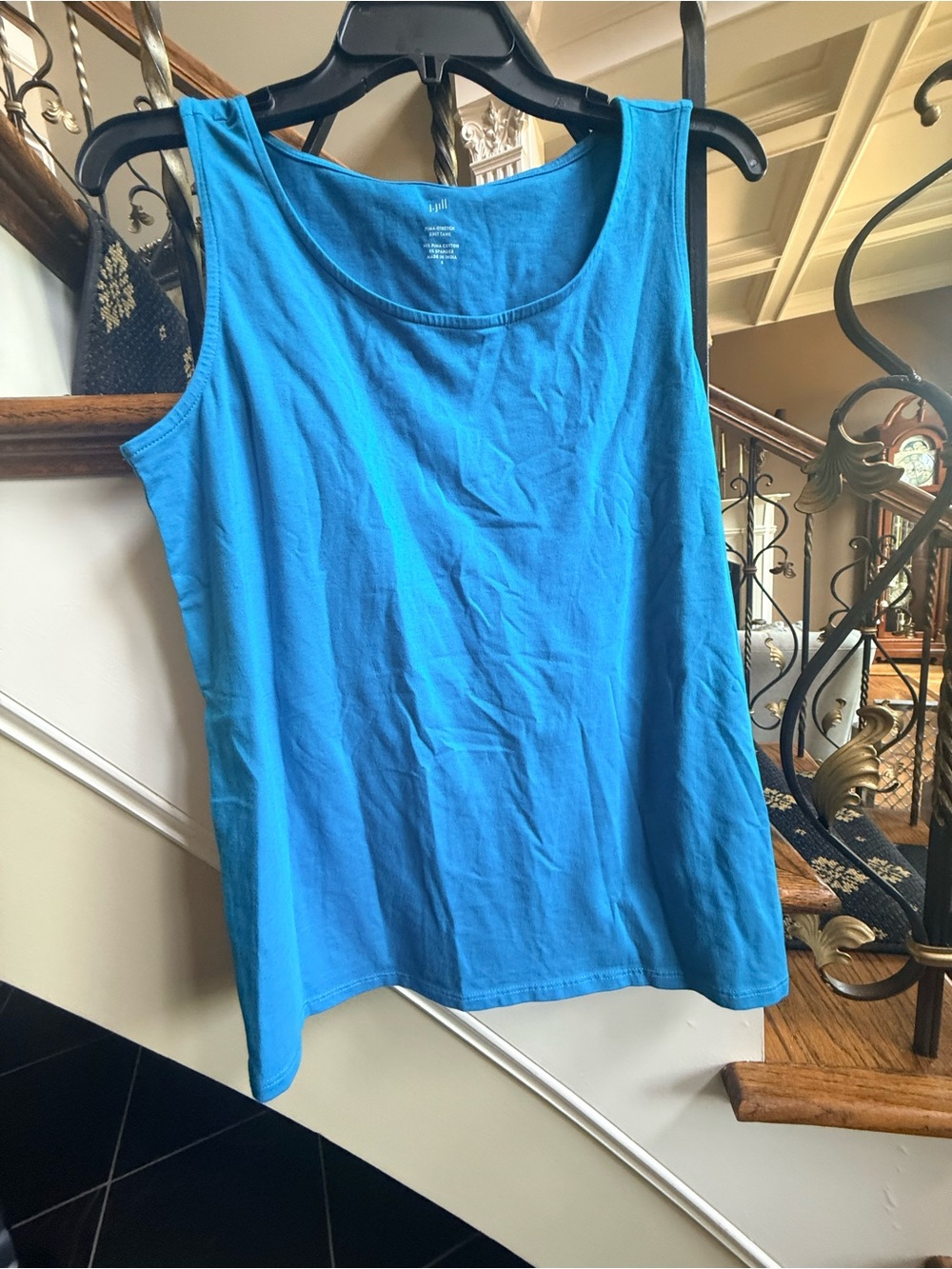 Jjill Pima Stretch Knit Tank. Size S EUC Teal
